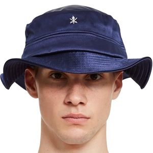 Opening Ceremony Navy Satin Bucket Hat NWT